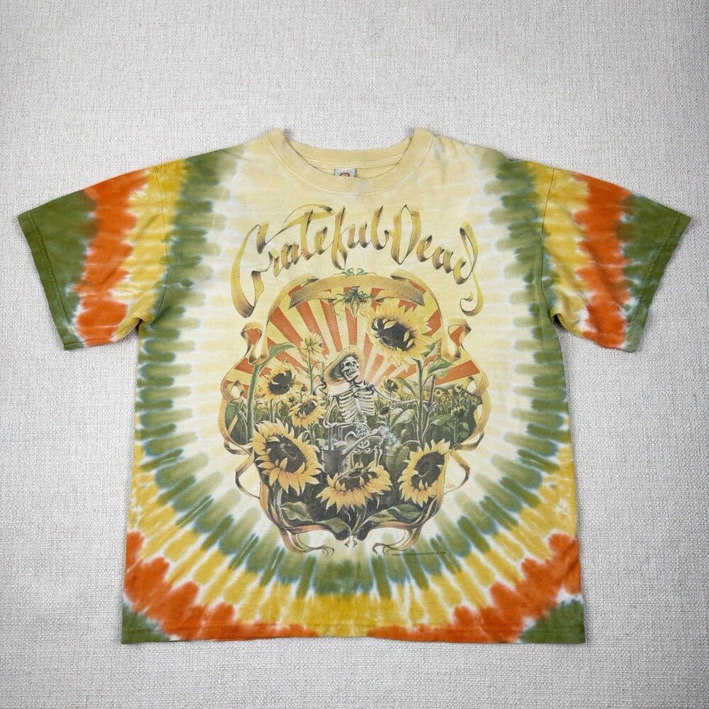 Vintage 1994 Grateful Dead T Shirt Mens Medium Grateful Grower Skeleton Tie Dye